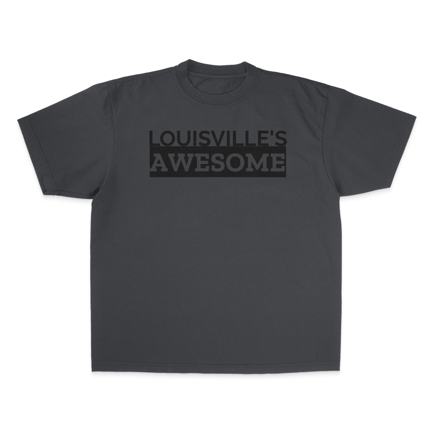 Louisville's Awesome 1st Gen BLACK. Garment Dye Max Heavyweight Shirt