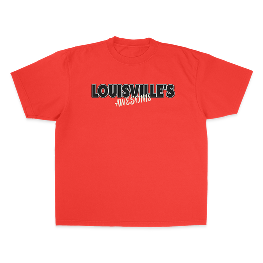 Louisville's Awesome 2nd Gen BLACK/CREAM. Garment Dye Max Heavyweight Shirt