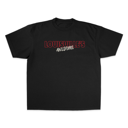 Louisville's Awesome 2nd Gen RED/BLACK/CREAM. Garment Dye Max Heavyweight Shirt