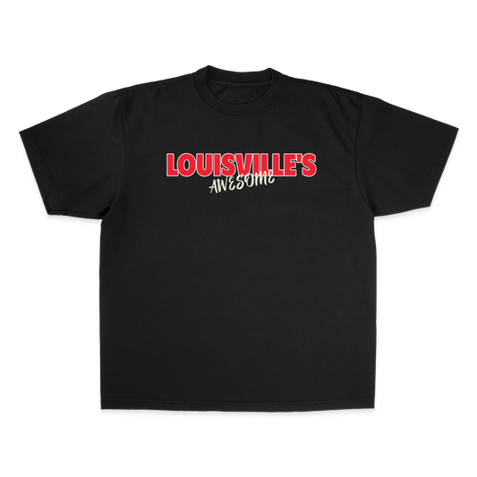 Louisville's Awesome 2nd Gen RED/WHITE. Garment Dye Max Heavyweight Shirt