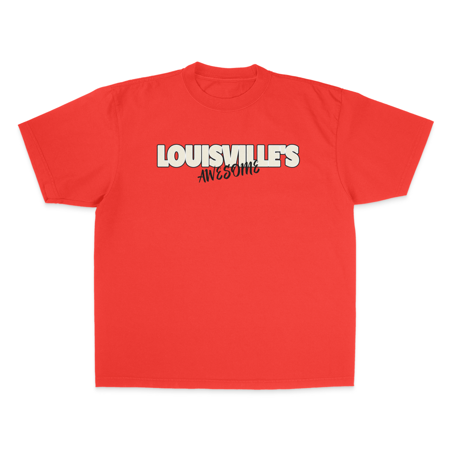 Louisville's Awesome 2nd Gen WHITE/BLACK. Garment Dye Max Heavyweight Shirt